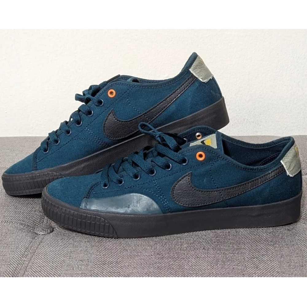 Nike SB Blazer Court Rare Daan Van Der Linden Turquoise Size 9 skate shoe